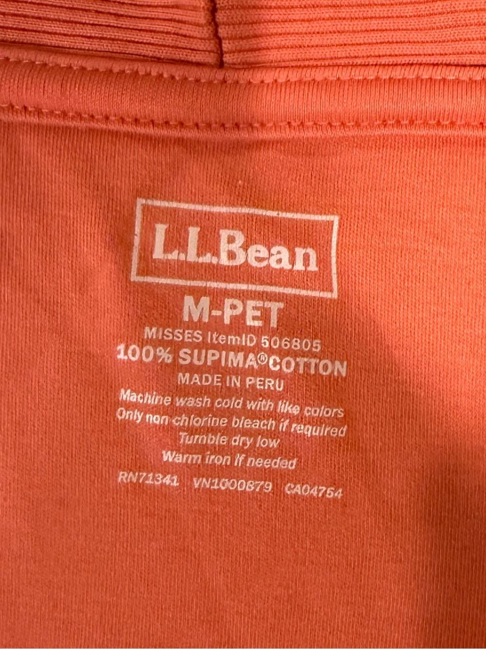 L.L. Bean Open-Front Robe Cardigan in Rust Orange - Picture 2 of 3